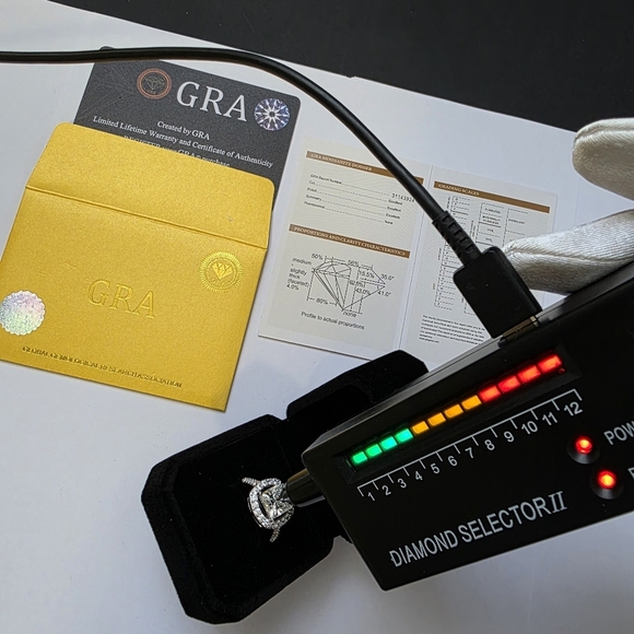 Engagement Ring 3CT Size 7 Moissanite in Solid Silver - Picture 8 of 8